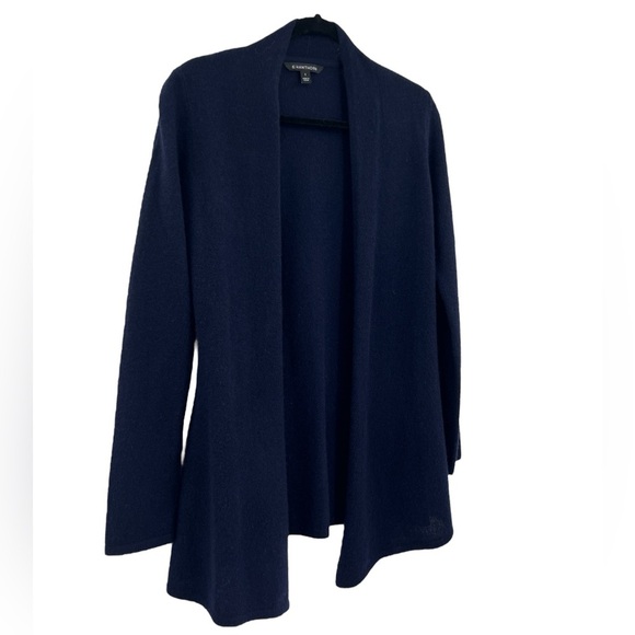 41 Hawthorne Leena Cashmere Navy Open SZ S Cardigan New - Picture 3 of 9